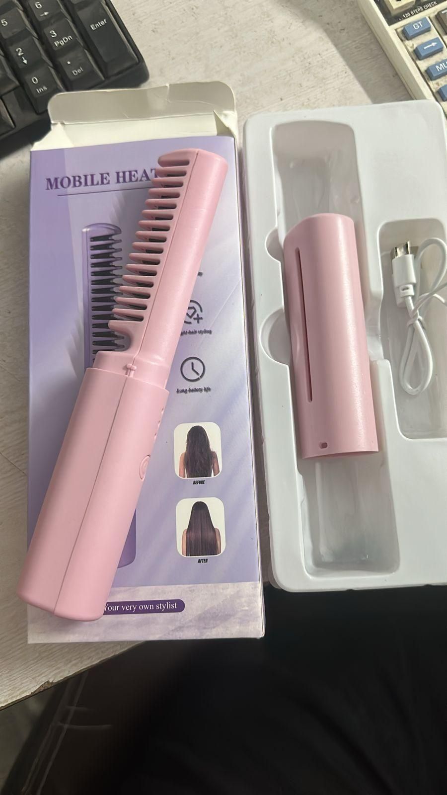 Cordless Portable Hair Straightener.