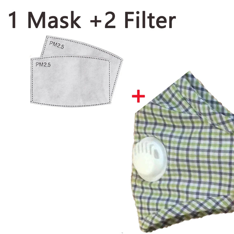 Non-disposable Breathable PPE Valve Pluggable Gasket Mask Men and Women Anti-fog Proof Activated Carbon Filter Cotton Mask