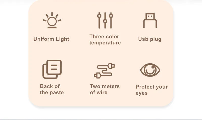 4/6/8/10/12/14pcs Makeup Mirror Light Set USB Dimmable Led Mirror Front Lamp for Bathroom Table Mirror Vanity Light Bulbs