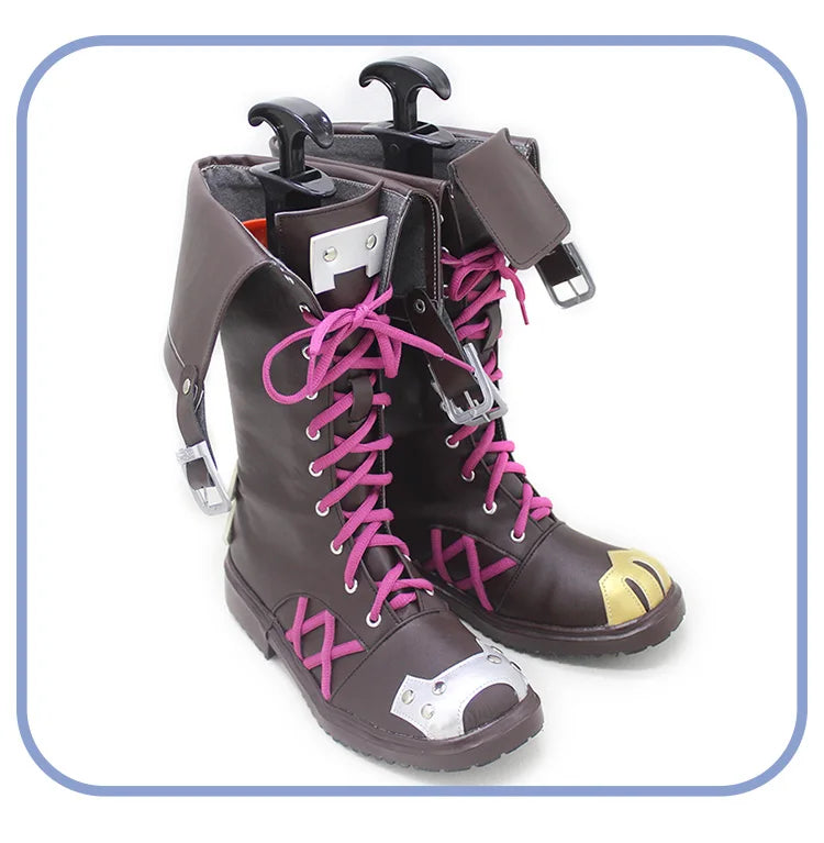 Anime LOL Arcane Cosplay Jinx Cosplay Costume Outfit Wig Shoe Tattoo League Of Legends Clothes Halloween Carnival Woman Sexy Set