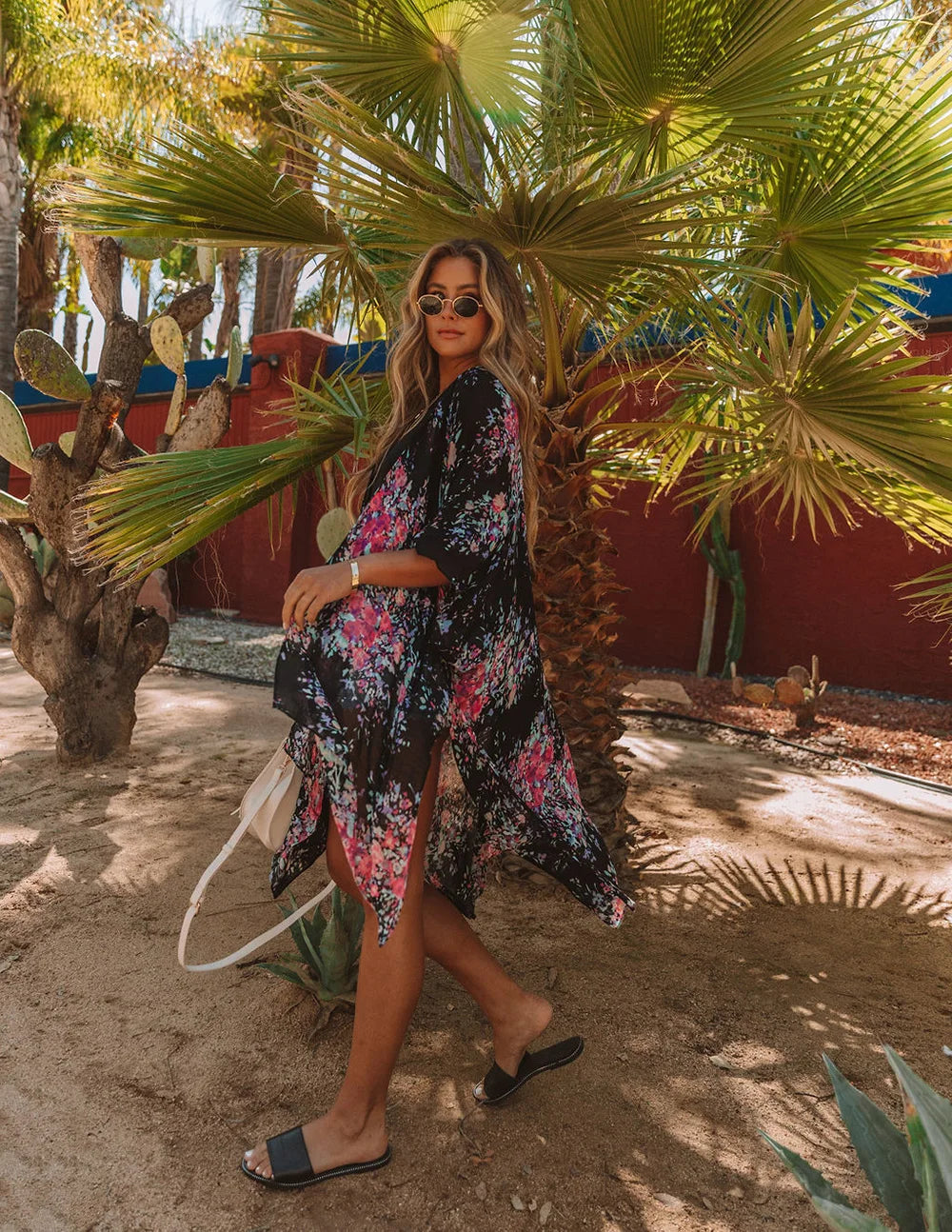 Boho Sexy Swimsuit Cover Up Beach Outing Fashion Print Bikini Cover-ups Kimono 2023 Women Beachwear Swimwear Pareo Woman Clothes