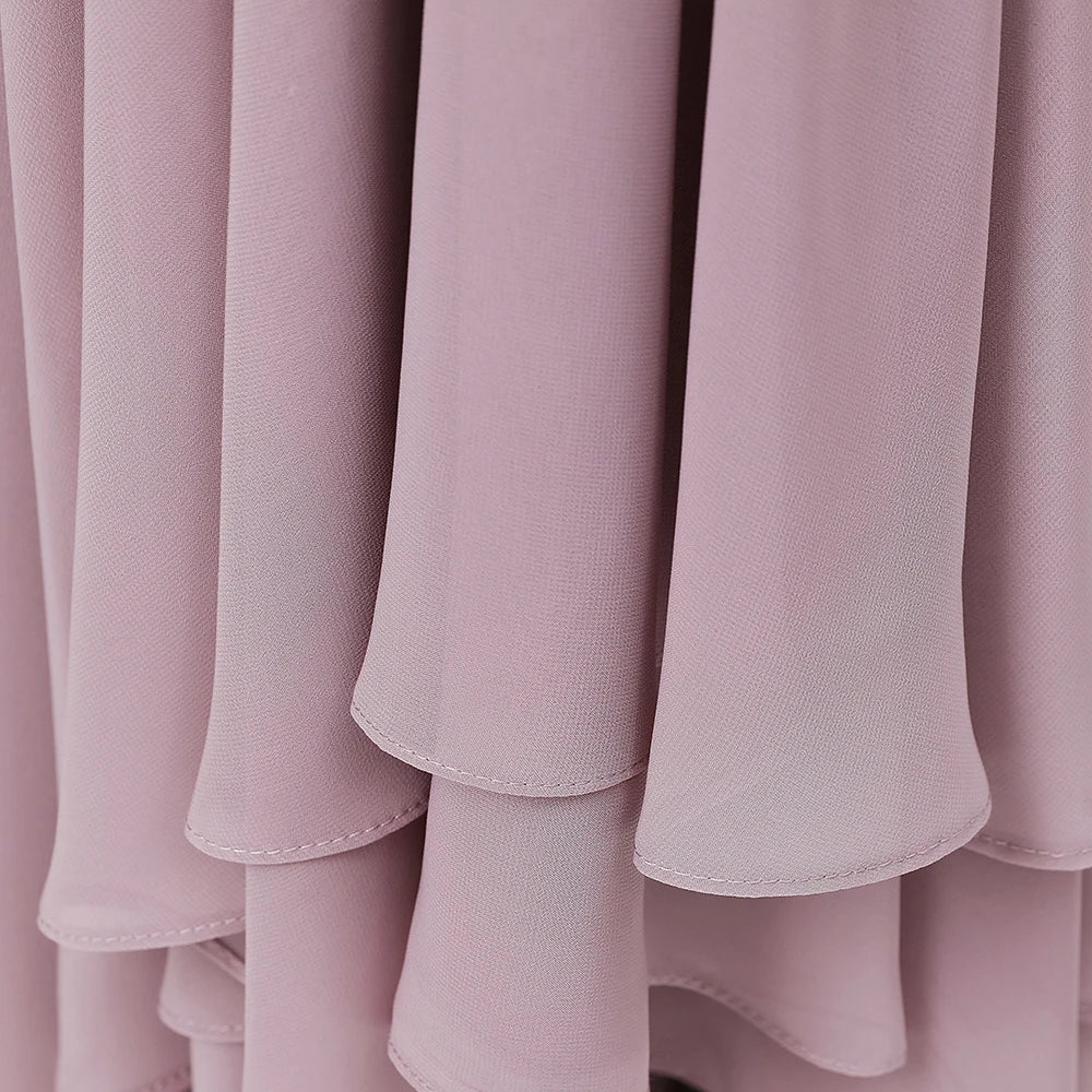 Assymetrical Chiffon Junior Bridesmaid For Children Birthday Evening Party Wedding Pageant Banquet Ceremony Prom Event Ball