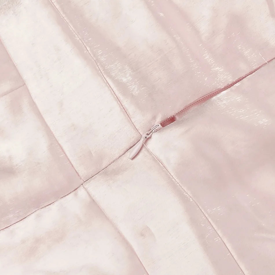 2022 New Women Fashion Off Shoulder Black Dress Sexy Lantern Sleeve Pink Club Celebrity Evening Designer Elegant Party Dresses