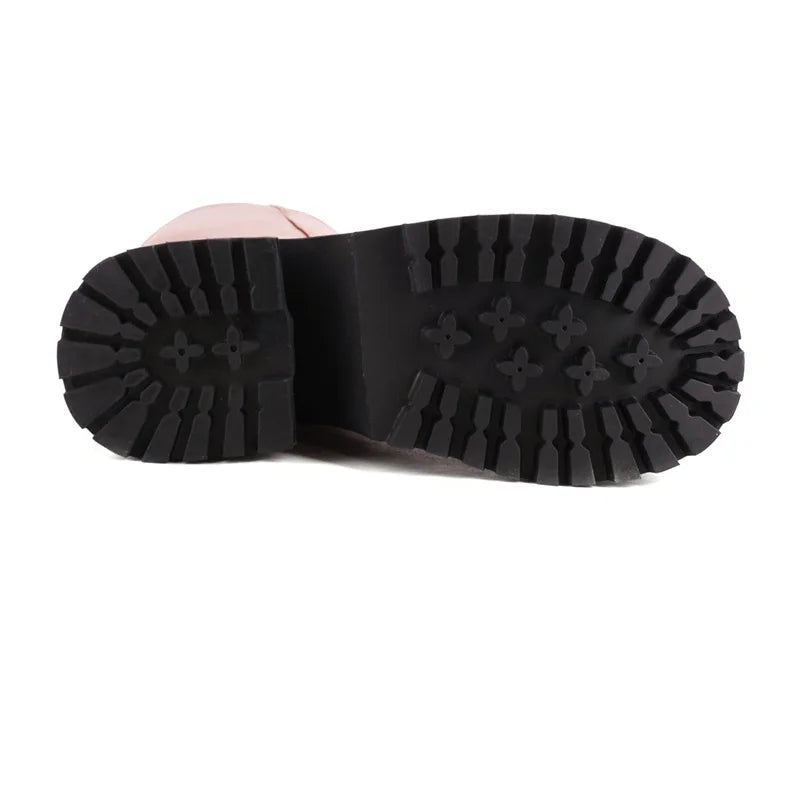 YMECHIC Fashion Popular Style Platform Wedges Knee High Boots for Lady Zip Punk Chunky Botas Goth Gothic Brand Shoes Women 2022