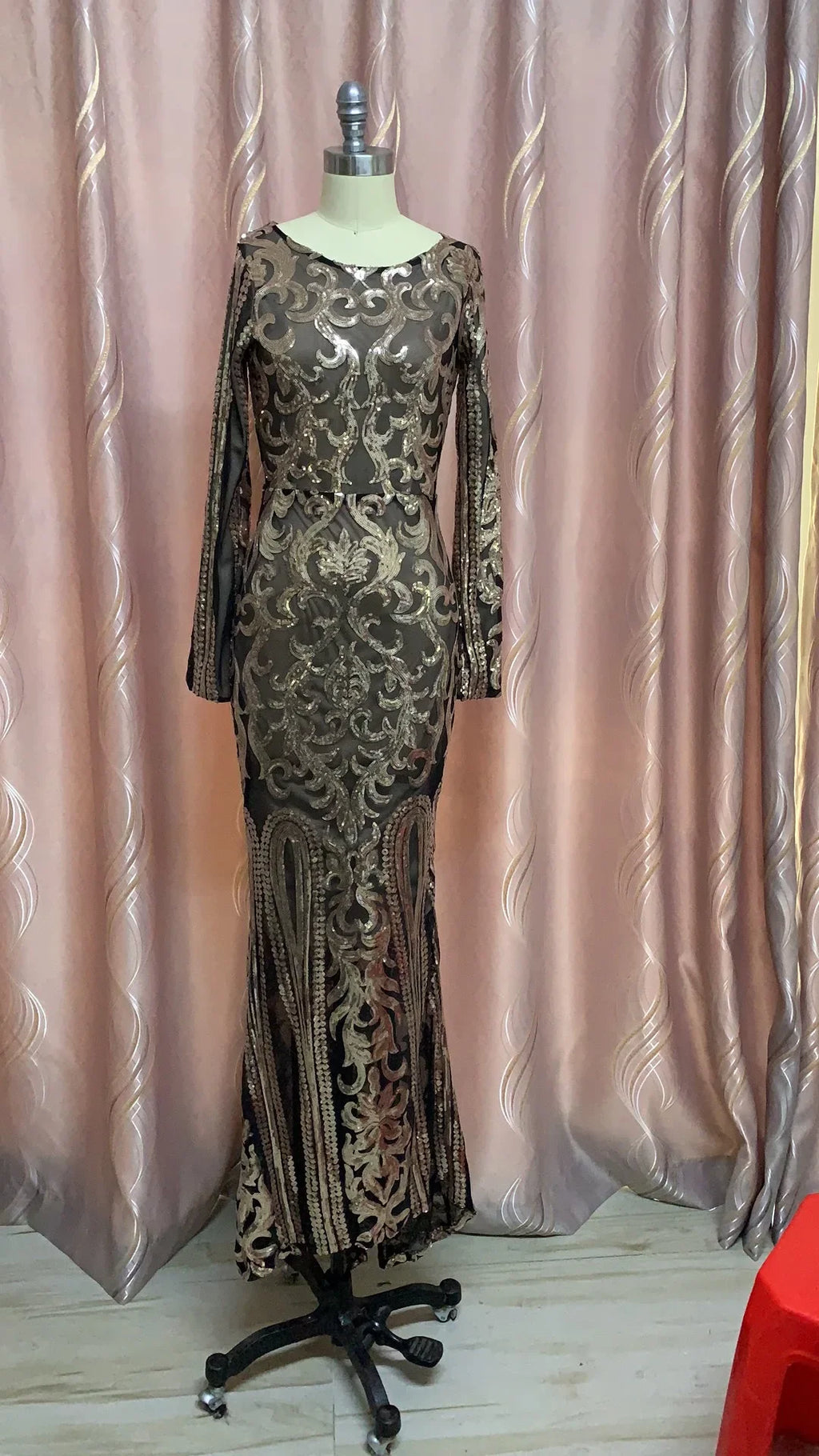 2024 Club Clothing Women Dress Summer Bandage Dress Evening Party Sexy Floor-Length Garment Sleeves O-Neck