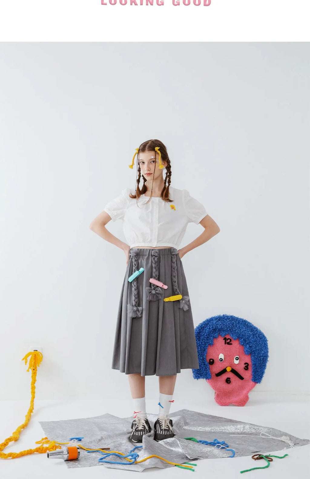 2023 Summer New Original Niche Design Women's White Cropped Shirts Crop Tops Cotton Short-sleeved Spicy Girl Short Blouse